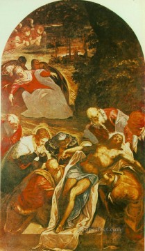 Tintoretto Painting - Entierro Renacimiento italiano Tintoretto
